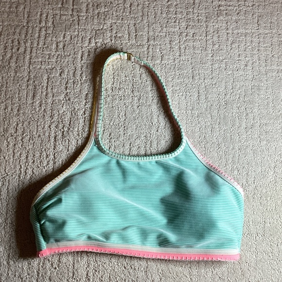 SO Other - SO Swim Bikini Top in Aqua, Pink, Yellow and White, size L